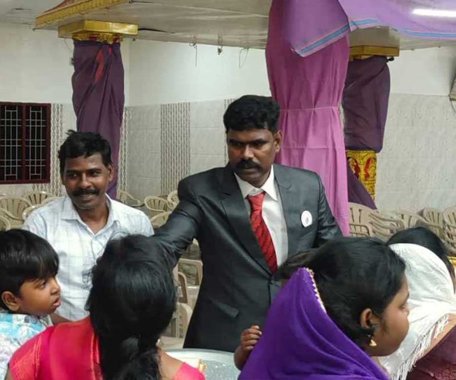 Sunday worship service